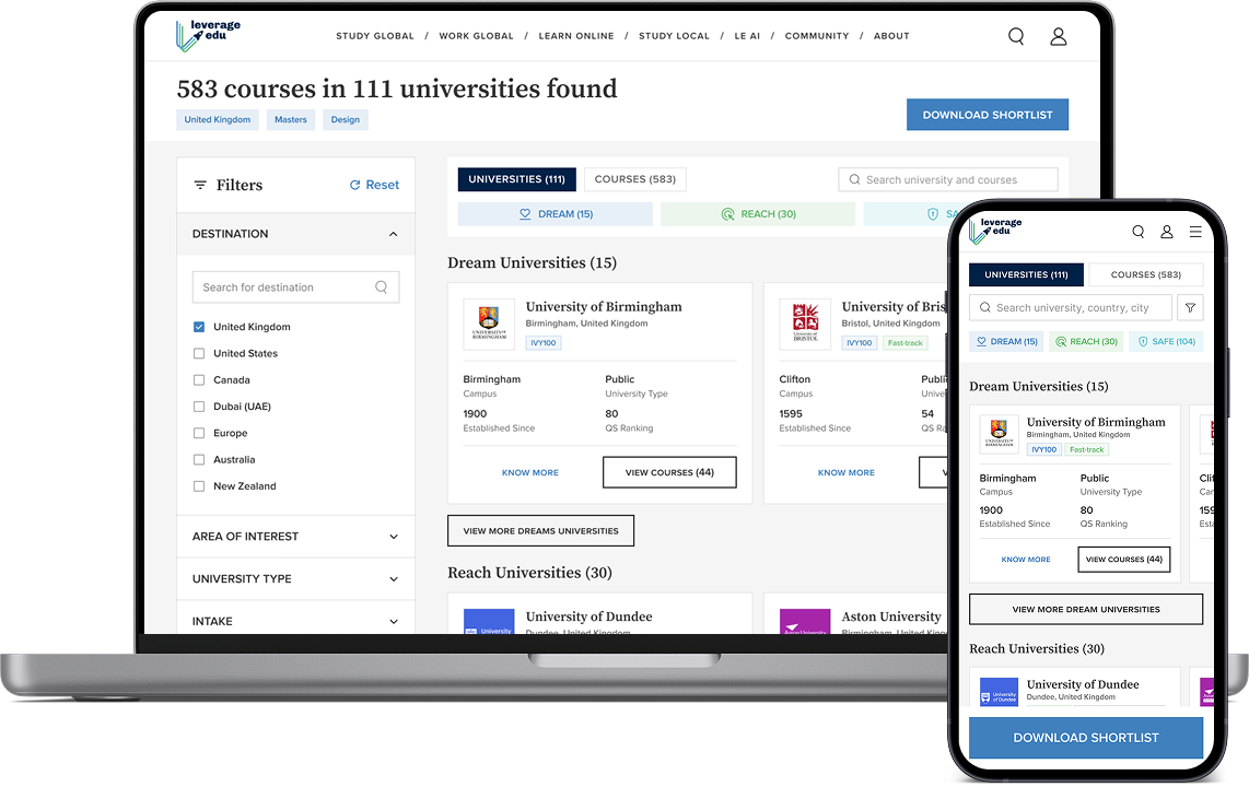 Course Finder on laptop